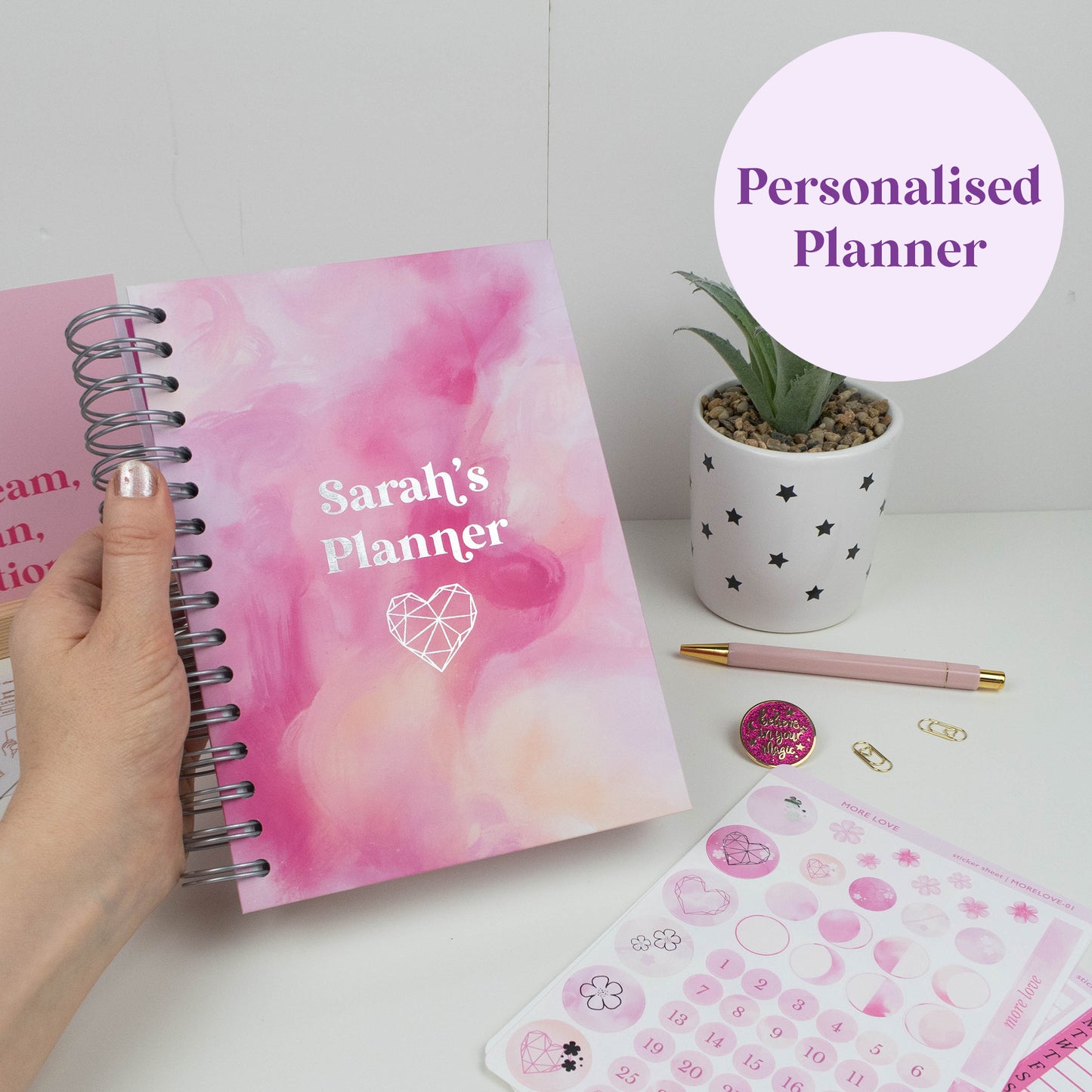 HEART PLANNER- PERSONALISED PLANNER