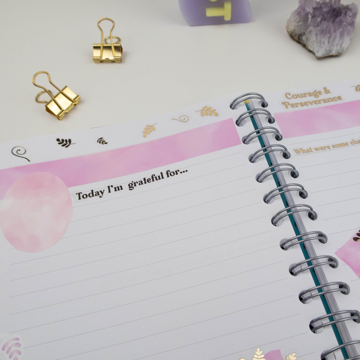 TODAY I'M GRATEFUL FOR - FOILED PLANNER STICKERS