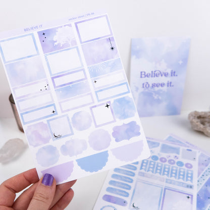 BELIEVE IT - VERTICAL PLANNER WEEKLY KIT