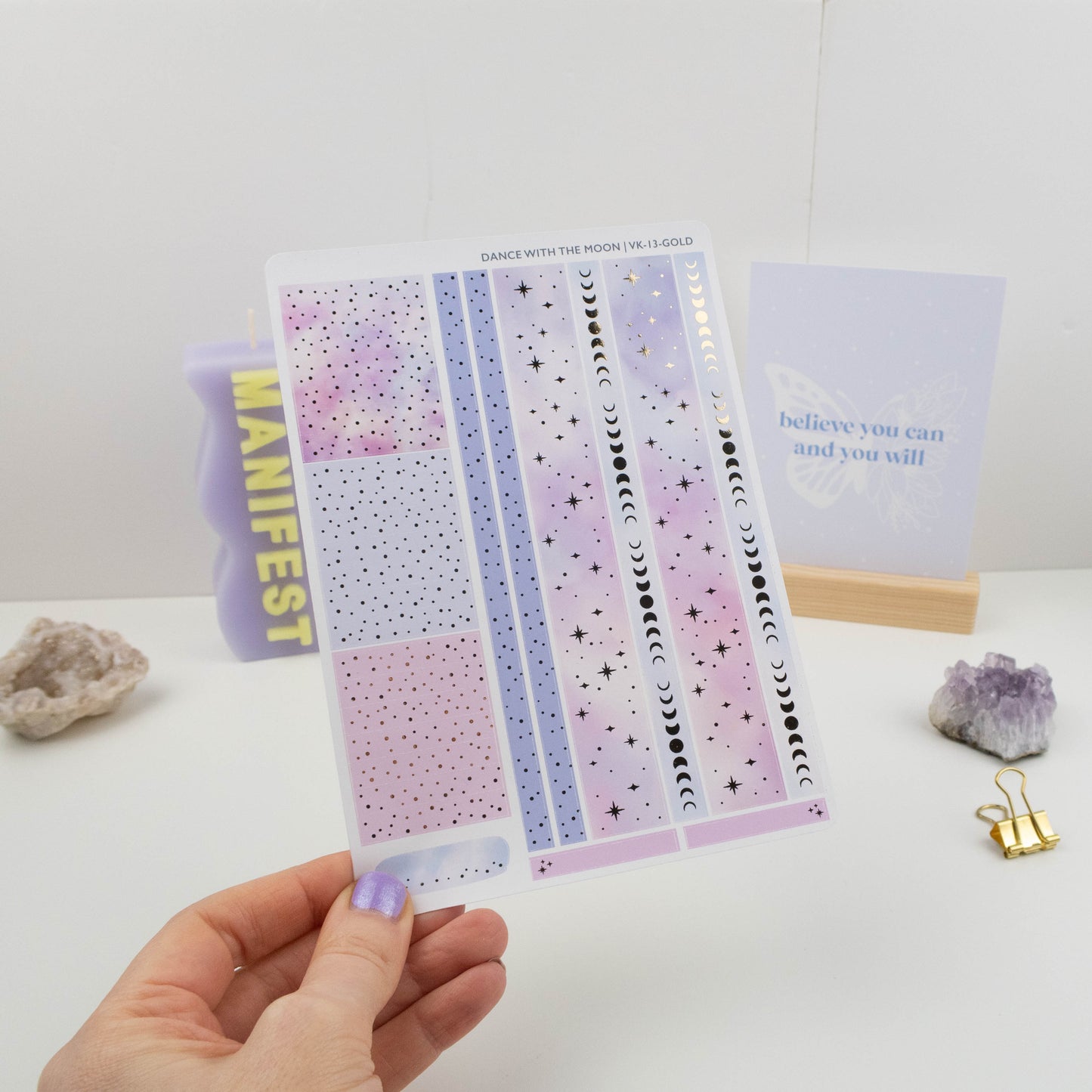 DANCE WITH THE MOON - VERTICAL PLANNER WEEKLY KIT