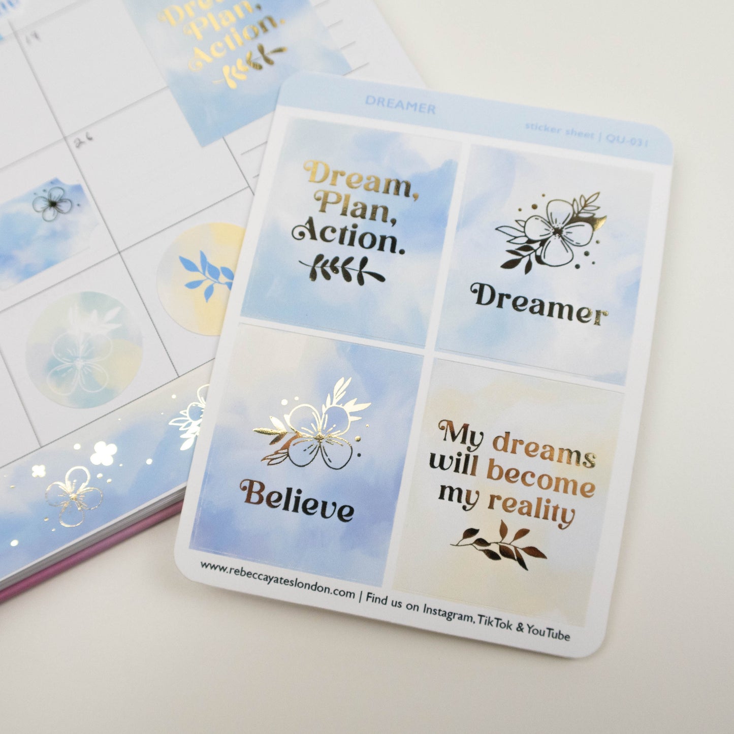 DAYDREAM - FOILED PLANNER STICKER QUOTES