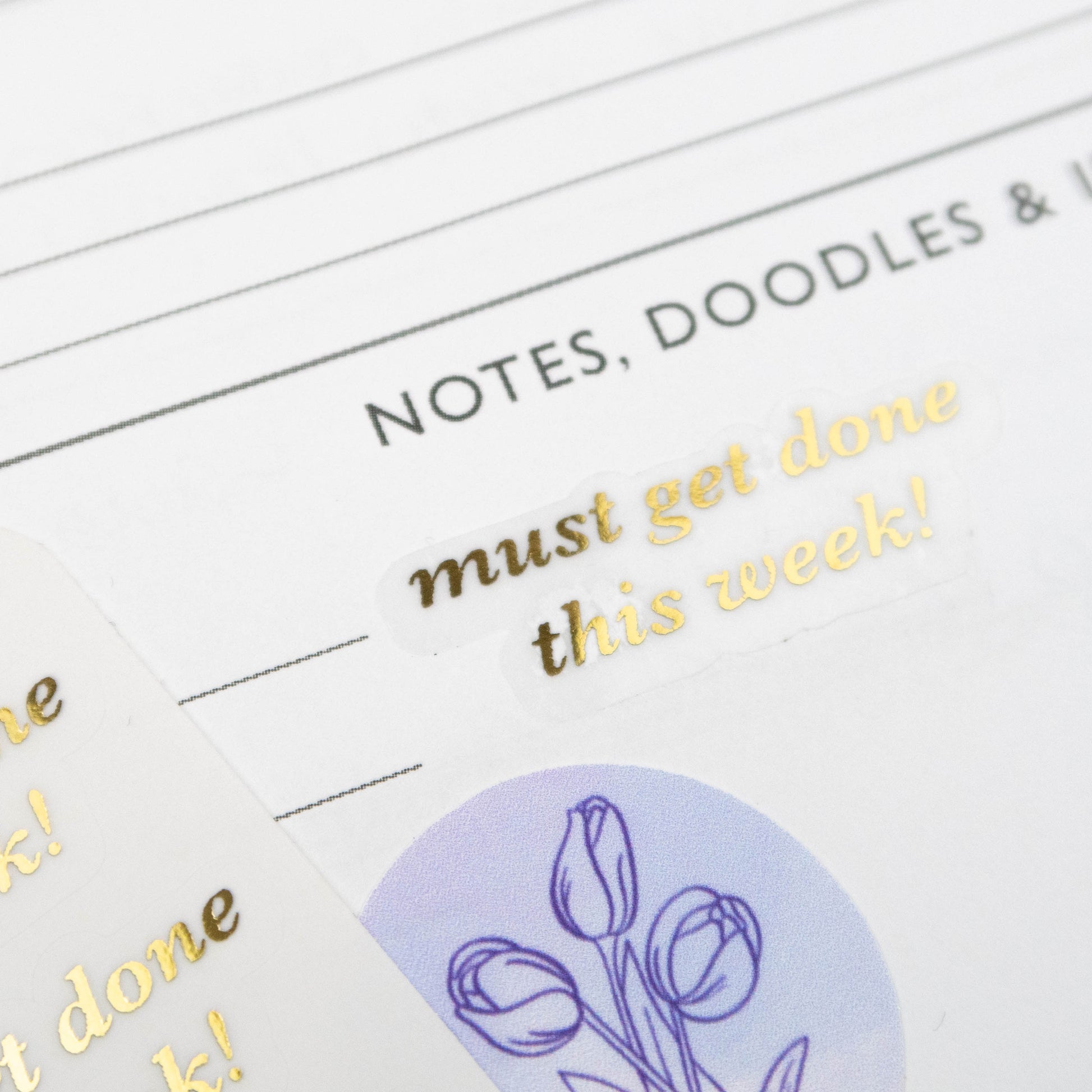 Gold Planner Stickers - Planner Sticker Pack - Bullet Journal Sticker for  Sale by AnyKitty